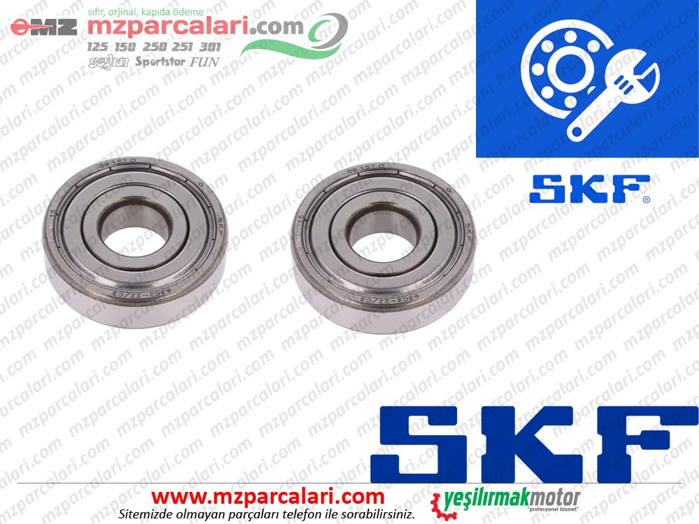 MZ 125, 250, 251, 301, 500 Arka Teker Rulmanı - Takım (SKF Marka)