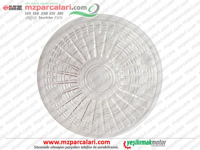 MZ 125, 150, 250, SİMSON Arka Sinyal Camı, Oval, Beyaz