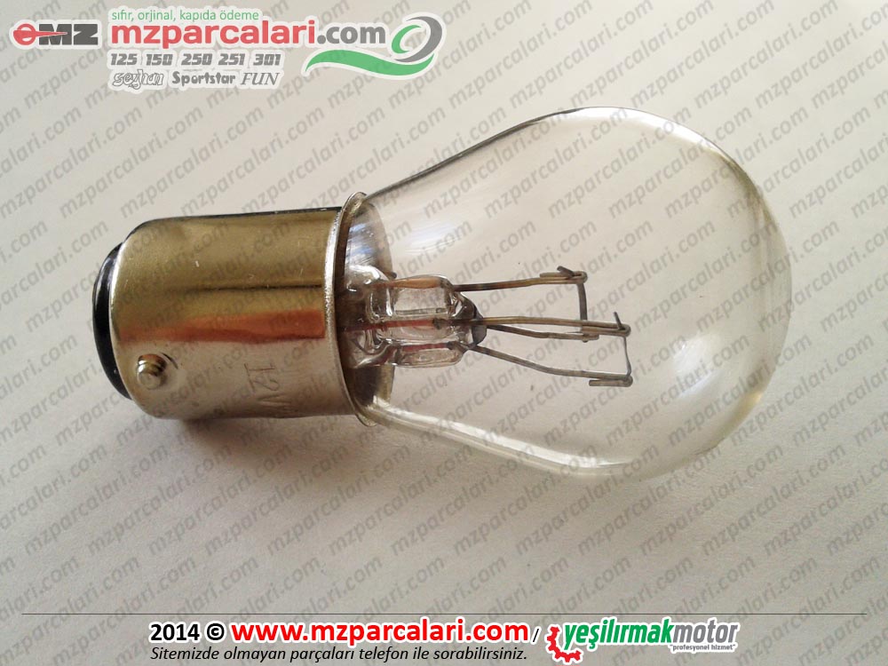 MZ 125, 150, 250, 251, 301, SİMSON Arka Stop Ampülü 12 V