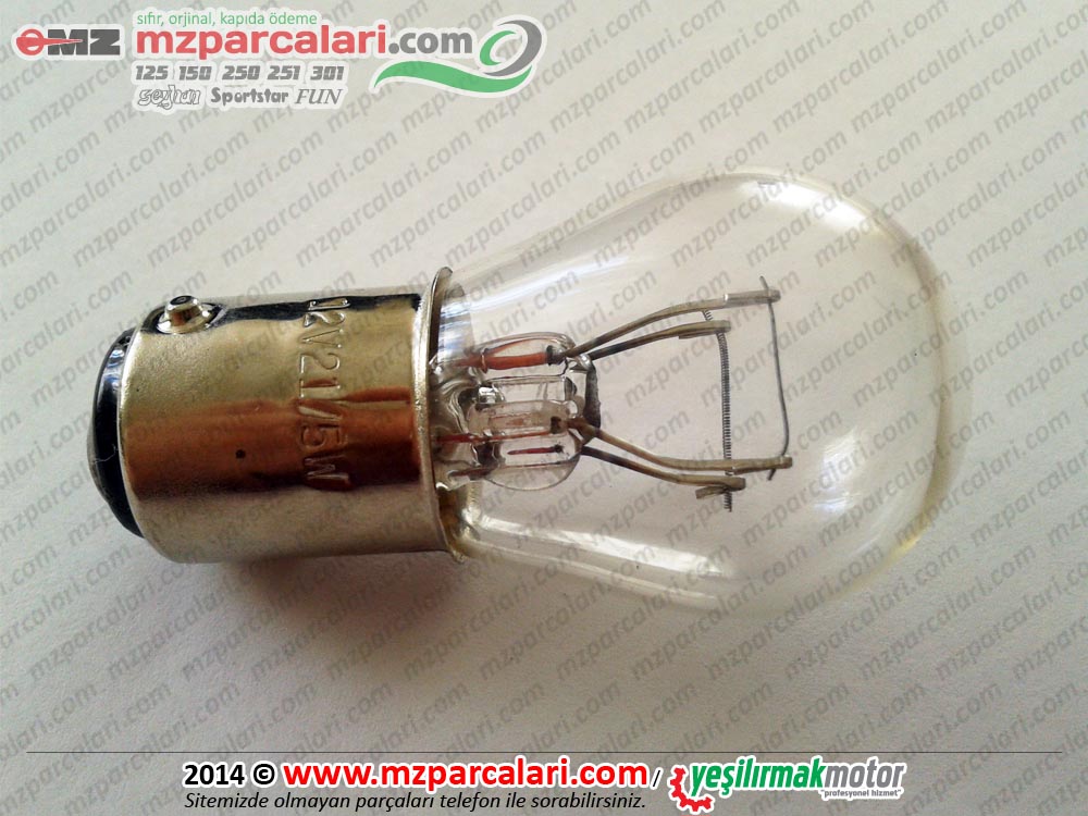 MZ 125, 150, 250, 251, 301, SİMSON Arka Stop Ampülü 12 V