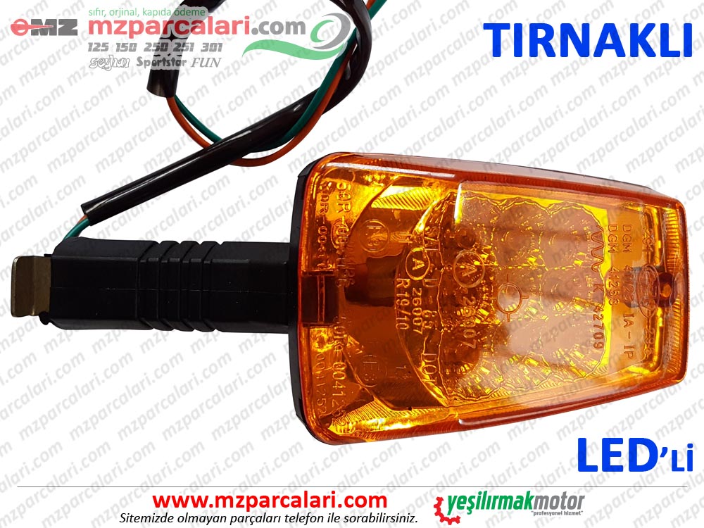 MZ 125, 150, 251, 301, 500 Sinyal Pagani - 4 lü takım LEDLİ