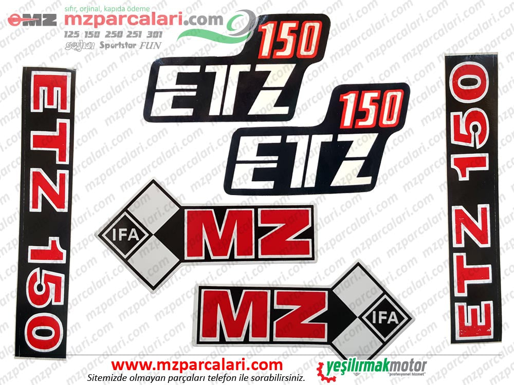 MZ  150 Etiket Takımı, IFA - EM