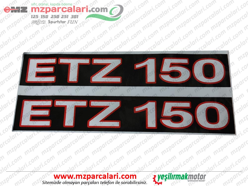 MZ  150 ETZ 150 Etiketi