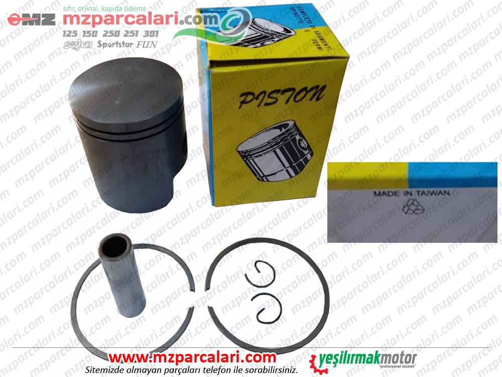 MZ 301 Piston Sekman Seti - TAİWAN BEYAZ RENK!!!