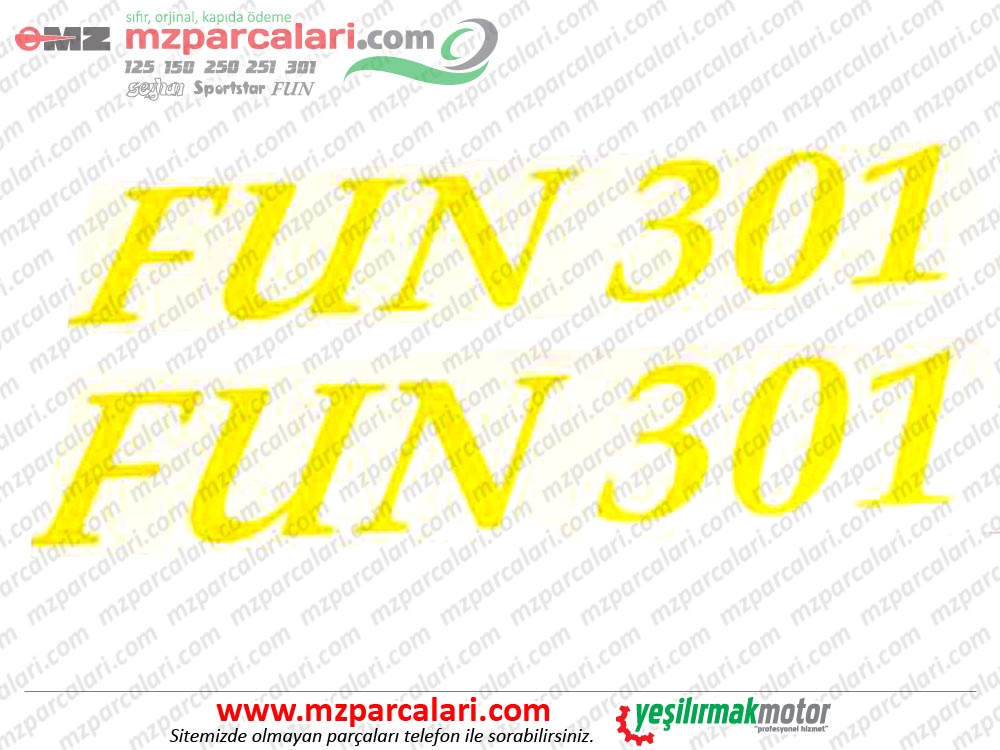 MZ Fun 301 Etiketi