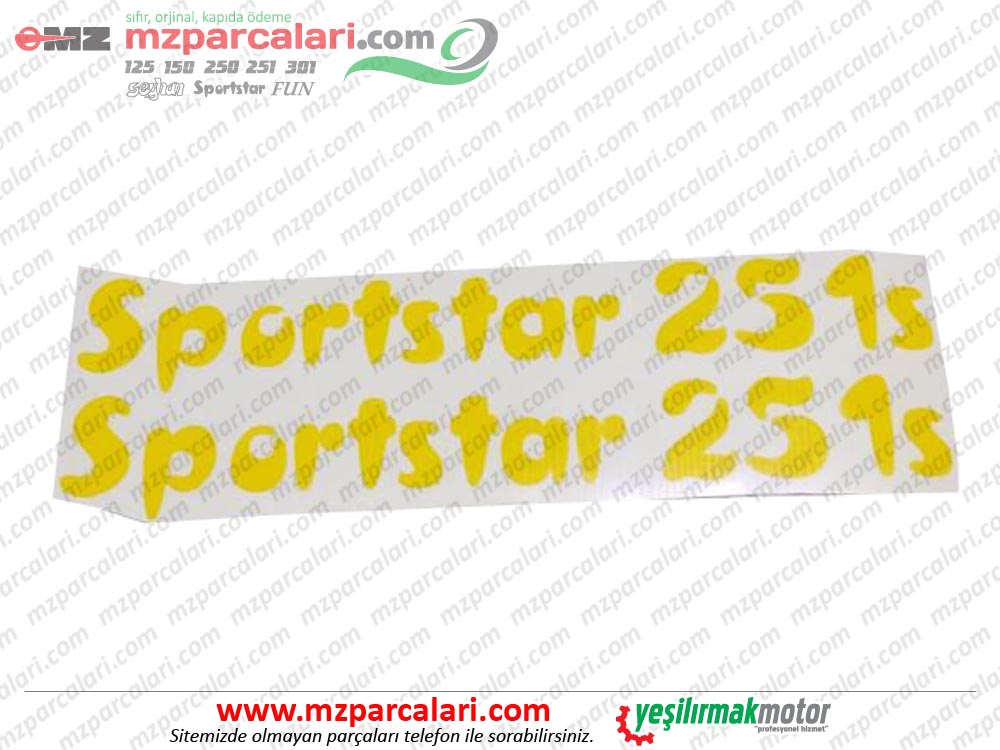 MZ Sportstar 251 Etiket