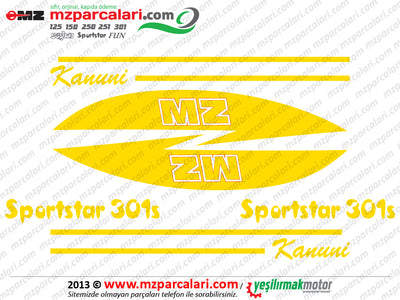 MZ Sportstar 251, 301 Etiket Takımı